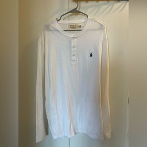 Ralph Lauren Men's White Long Sleeve Tee